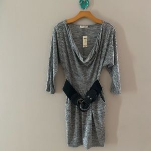 Arden B Sweater Knit Belted Dress